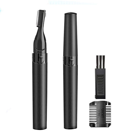 SYGA Electric Facial Eyebrow Razor for Men and Women, Painless Hair Remover for Nose, Eyebrows, Lips, Ears, Arms, Legs, Bikini Line, etc. It works with batteries