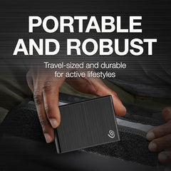 Seagate One Touch 2 TB External SSD up to 1030 Mb/s, for Windows and Mac, with Android App, 3 yr Data Recovery Services, Portable Solid State Drive Black (STKG2000400)