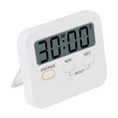 SYGA Digital Kitchen Timer Cooking Kitchen Timers with Louder Alarm Big Digit with Back Stand for Teacher, Study, Exercise, Oven, Cook, Baking White