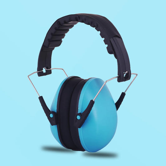 SYGA Children's Noise Reduction Earmuffs, Head-Mounted Soundproof Earmuffs for Learning, Reading, Sleeping, and Airport Use(SkyBlue)