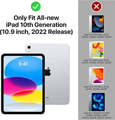MOCA TPU Back Cover for iPad (A16) 11th Generation 11 Inch 2025 /10th Generation Case 2022, iPad 10.9 Soft Back Case with Shockproof Impact Resistant (Black)