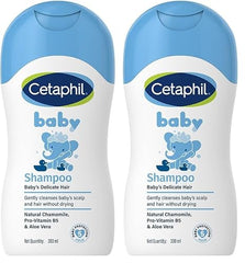 Cetaphil Baby Tear-Free Shampoo with Natural Chamomile & Aloe Vera 200 ml | Gentle Daily Cleanser for Newborns & Babies from Day 1 | pH Balanced, Hypoallergenic, Soap & Paraben Free