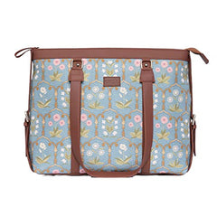 ZOUK Office Bag | Stylish Bags for Office Use | Laptop Bag 15.6 inch | Stylish Tote for Office Use | Purse for Women | Vegan Leather Handbag | Daily & Travel Use | Multicolor Mandala Print