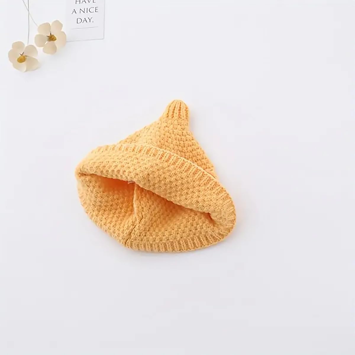 SYGA Baby Winter hat Baby Woolen Knitted Unisex Hat -Yellow (6-18 Month)