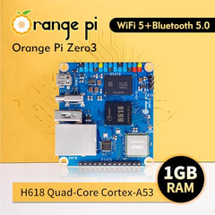 Orange Pi Zero 3 1GB/1.5GB/2GB/4GB LPDDR4 Allwinner H618 4-Core 64 Bit Single Board Computer, Support WiFi 5.0/Bluetooth 5.0, Development Board Run Linux/Debian/Ubuntu/Android(1GB)