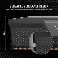 CORSAIR Vengeance DDR5 RAM 32GB (2x16GB) 6400MHz CL32 Intel XMP iCUE Compatible Computer Memory - Black (CMK32GX5M2B6400C32)