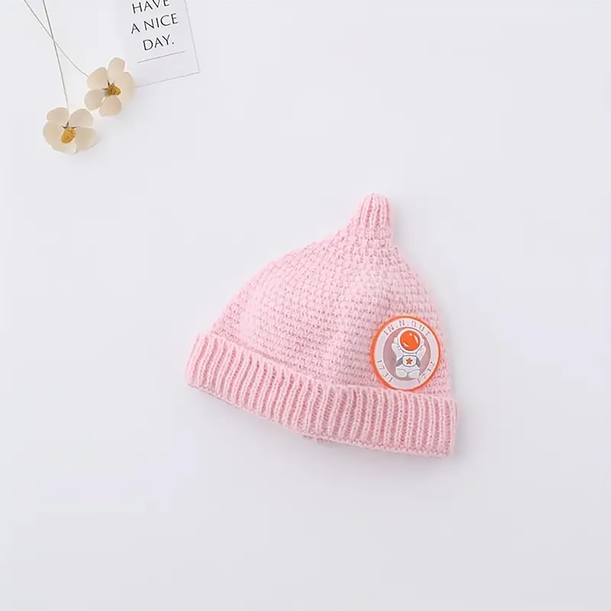 SYGA Baby Winter hat Baby Woolen Knitted Unisex Hat -Pink (6-18 Month)