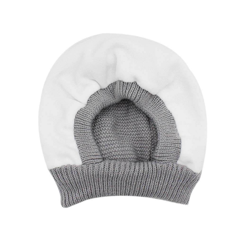 SYGA Winter Warm Ear Protection Knitted Woolen Unisex Baby Hat (2-6 Year) Grey