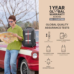 American Tourister Bowie The Outdoor Backpack In Teal - 35 Litre Capacity, 17" 5 Compartment Laptop Backpack Compartment, External Bottle Holder, And Shoe Compartment And, Green