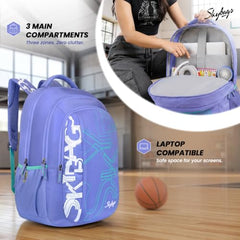 Skybags Brat Pro Max 35L Laptop Backpack (Upto 15.6"), 3 Compartments,Black