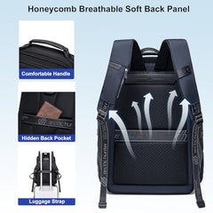 Arctic Hunter Premium Backpack with Shockproof Laptop Compartment 20L Heavy Duty Padded 1680D Polyester Multiple Pockets Smart Organizer Water/Scratch Resistant