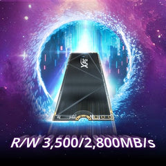 XPG ADATA GAMMIX S70 Blade M.2 NVME 1TB PCIe Gen4x4 2280 Internal Solid State Drive/SSD, Read/Write Speed Up to 7,400/6800 MB/s - (AGAMMIXS70B-1T-CS) Compatible with PC, Laptop and Play Station 5