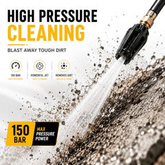 Pilot High Pressure Car Washer Machine 2400W | 150 Bar Power Washer Machine | 11L/min Water Flow | Portable Pressure Washer for Car, Bike, Home Cleaning, Patio & Garden Use