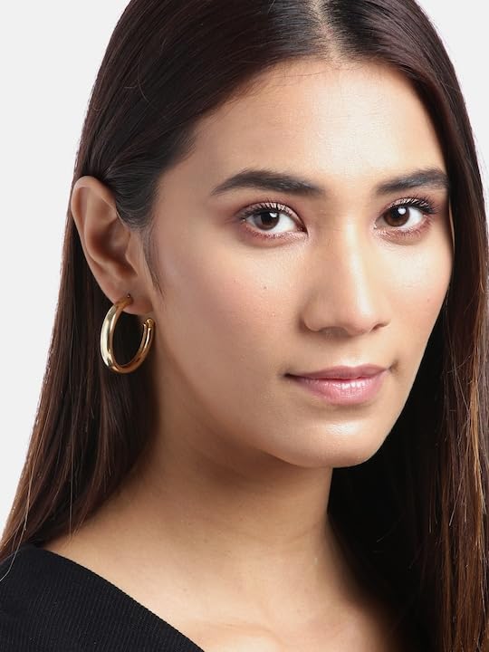SYGA Little Pearl Earrings Set of 9, Celebrity Inspired Latest Stylish Gold Plated Hoop and Crystal Pearl Stud Earrings for Women
