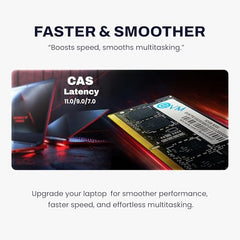 EVM 8GB DDR4 Desktop RAM 3200MHz | Long-DIMM – 1.2V Low Voltage |288-PIN Pin, Intel & AMD Compatible | High-Speed PC Memory Upgrade | 10 Year Warranty (EVMT8G3200U88P)