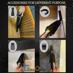 GaxQuly Cordless Vacuum for Home and Car 800W for Dry Vacuuming with USB Rechargeable Wireless Option (MoonBlack)