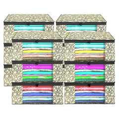 Kuber Industries Clothes Organizer For Wardrobe (Pack of 3 Each) 2-in-1 Combo Storage Organizer For Saree and Blouse - Dress Organizer For Wardrobe - Saree Covers With Zip (Maroon)