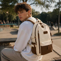 ARISEN BAG Unisex Korean Style Laptop Backpack Stylish Casual Backpack for Men And Women School,College and Travel 40 L Backpack (Brown)