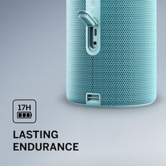 We. by Loewe Hear 2 Portable Bluetooth Speaker, 60W Music Power, Deep Bass Subwoofer, 17 Hr Long Battery Life, IPX4 Water Resistant, USB-C Wireless Speaker for Home & Outdoor, Storm Grey