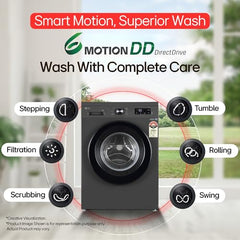 LG 9 Kg, 5 Star, AI Direct Drive Technology, Wi-Fi, Steam+ with Wrinkle Care, Fully Automatic Front-Loading Washing Machine (FHP1209Z7P, Intelligent & Convenient Fabric Care, Allergy Care, Platinum)