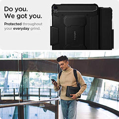 Spigen Flip case for iPad Air 11 inch M4 (2026), iPad Air 11 inch M3/M2 (2025-2024), 10.9 inch 5th/4th Gen (2022/2020), Trifold, Pencil Holder, Full Cover(Liquid Air Folio) - Black
