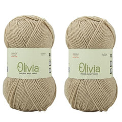 Ganga Acrowools Acrylic Olivia,Double Knit Yarn. Hand Knitting&Crochet Yarn. Oekotex Class 1 Certified. Pack of 2 Balls-100Gms Each. Shade No-Olv012, Maroon