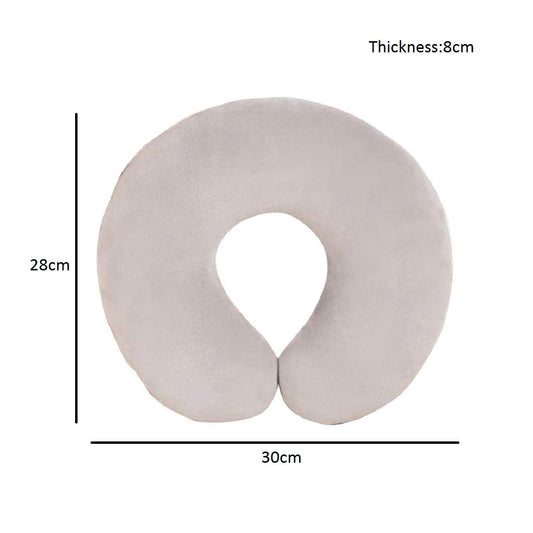 SYGA Grey Travel Pillow Memory Foam Pillow U Shaped Neck Pillow, Airplane Pillow