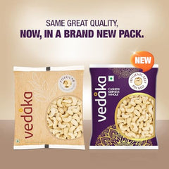 Amazon Brand - Vedaka Whole Cashews | 1 Kg | Grade W320 Kaju Nuts | Gluten-Free & Plant Based Protein | Firm Texture, Rich Taste | Healthy Snack