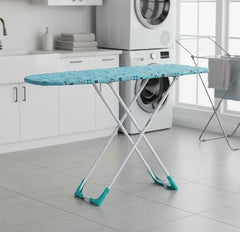 FLIPZON Premium Wooden Turbo Ironing Board/Table with Iron Holder, Foldable & Adjustable (122 x 47cm) (Green)