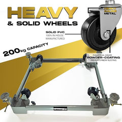 Bheema Series 100% Metal Body Dishwasher Stand with Wheel Trolley Replacement for Dishwasher Machine 8, 12, 13, 14, 16 Place, Adjustable Size, 200kg Load Capacity, by LSRP'S Universal Fit, Grey Color
