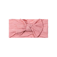 SYGA Baby Headbands Soft Nylon Bow Hairbands Strechable for Newborns, Infants, Toddlers and Kids 0-3 Years (Beige)