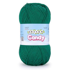 Ganga Acrowools Cotton Candy Yarn – Soft Premium Cotton Blend Wool for Knitting & Crochet | Lightweight, Smooth Texture, Pastel Shades, 100gm Ball (CCY006 -White)