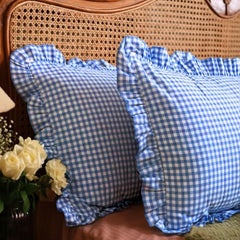 Sleepy Threads Pink Pillow Covers - Set of 2 | 27 x 18 Inch | Rectangular Checkered 220 TC Pillow Cases | Soft & Breathable with Envelope Closure | Throw Pillow Case for Sofa, Living Room, Bedroom