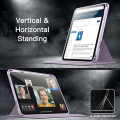 JETech 360° Rotating Case for iPad (A16) 11th/10th Gen, Navy