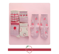 SYGA 5 Pairs Baby Girl Boy Socks, Toddlers Infant Cotton Warm Stretch Crew Length Socks Suitable For Ages 1-3Years Old Baby, Multicolor