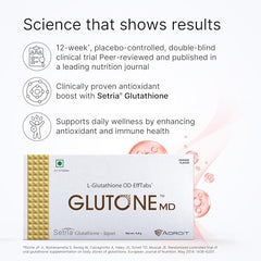 Glutone MD – Glutathione Mouth-Dissolving Tablets| Made with Setria L-Glutathione (Japan) 100mg| Radiant Glow & Even Skin Tone| Pack of 30 Tablets (Orange)