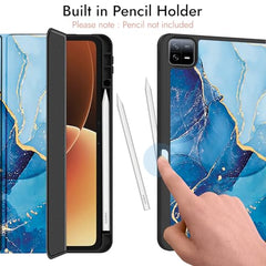 Robustrion Cover for Xiaomi Mi Pad 8/8 Pro/Xiaomi Pad 7/7 Pro 11.2 inch Cover Case with [Pencil Holder], Trifold Flip Case Cover for Xiaomi Pad 7/8 Cover [Auto Sleep Wake] - Black