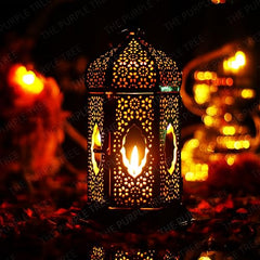 The Purple Tree Aluminium Hanging Butterfly Tealight Candle Holders Combo Pack (Pack of 4)