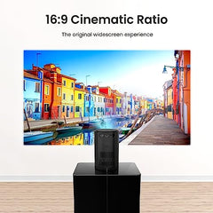 Portronics Beem 450 Smart LED Projector with 1080p Full HD Resolution, Built-in Streaming Apps (Netflix, Prime Video, Hotstar), 4000 Lumens, Screen Mirroring, 3 Watt Speaker, Bluetooth, Wi-Fi (White)