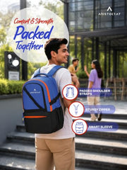 Aristocrat Hype 33L Laptop Backpack (Upto 17"), 2 Compartments, Grey | Spacious, Front & Side Pockets, Padded Straps, Premium Fabric & Zipper, Office/ College Bag, Unisex, 1-Year Global Warranty