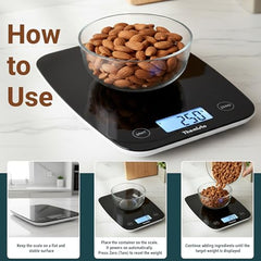 Themisto TH-WS20 Digital Kitchen Weighing Scale Stainless Steel (5Kg)