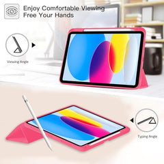 Robustrion Cover for iPad 11th Generation (A16) / 10th Gen Cover Case with [Right Side Pencil Holder] [Auto Sleep Wake] [Soft Back] (2022/2025), Case for iPad 11th 11"/ 10th 10.9" - Yellow