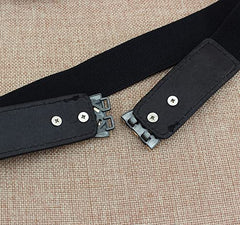 Syga Women's Faux Leather Waist Belt (Pack Of 1) (SYGA_Black)