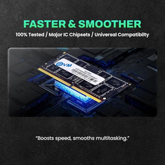 EVM 16GB DDR5 Desktop RAM Memory | 4800MHz | PC5-38400 | Long-DIMM | 288-Pin | CL19 | 1.1V Low Voltage | High Speed Performance | Intel & AMD Compatible | 10 Year Warranty (EVMT16G4800U88P)