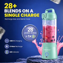 Hamilton Beach Portable Blender with Sipper Lid and Blade Guard
