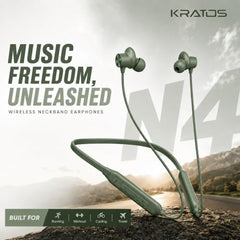 Kratos TW02 Ear Buds Wireless with 60H Playtime, Noise Isolation & Clear Calls, Bluetooth Earbuds with Voice Assistant, Ear Buds with Bluetooth V 5.3 & with Type C Fast Charging, IPX5 TWS Earphones