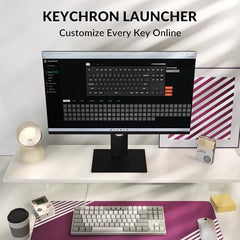 Keychron C1 Pro 8K Wired Custom Keyboard, RGB Backlit, Silent Red Switch