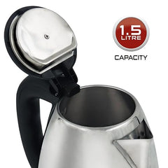 IBELL Sek150L Premium Electric Kettle 1.5 Litre,1500 Watts, Stainless Steel, Auto Cut-Off Feature (Silver)
