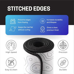 SMULY Gaming Mouse Pad, Large Desk Mat 58.5 x 28 cm, Extended Washable Mousepad, Desk Pad, 2mm Thick Non-Slip Rubber Base, Stitched Edges, Smooth Surface (Multicolour) – Red Hoodie Spider Design