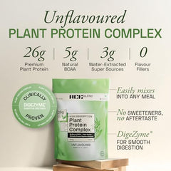 Ace Blend Unflavoured Plant Protein Triple Complex 500g | Brown Rice, Pea & Lentil | 26G / Serving | Complete Amino Acids | Gut Friendly | Soluble Food Fortifier for Aata, Dosas - For Men & Women